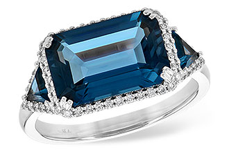 A217-65583: LDS RG 4.60 TW LONDON BLUE TOPAZ 4.82 TGW (12x8MM)