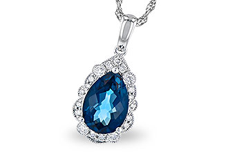 A300-42892: NECK 2.25 LONDON BLUE TOPAZ 2.40 TGW (10x7 PS)