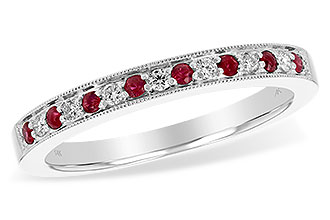 B211-32838: LDS WED RG .12 RUBY .21 TGW