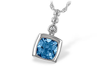 B216-77401: NECK 1.45 BLUE TOPAZ 1.49 TGW