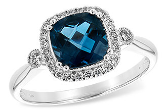 C216-73747: LDS RG 1.62 LONDON BLUE TOPAZ 1.78 TGW (7MM LBT)