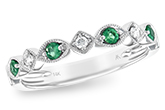 D212-25628: LDS WED RG .15 EMERALD .21 TGW