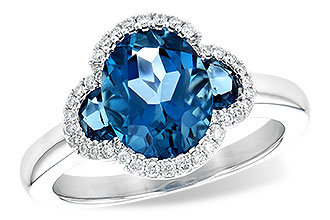 D217-69237: LDS RG 3.04 TW LONDON BLUE TOPAZ 3.20 TGW