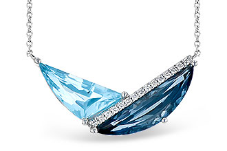 E300-39237: NECK 4.66 BLUE TOPAZ 4.75 TGW (18")