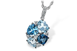 H216-73728: NECK 2.60 BLUE TOPAZ 2.70 TGW