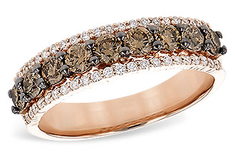 H300-43801: LDS WED RG .80 TW BROWN DIAS 1.00 TW