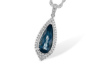 L216-75555: NECK 2.40 LONDON BLUE TOPAZ 2.65 TGW