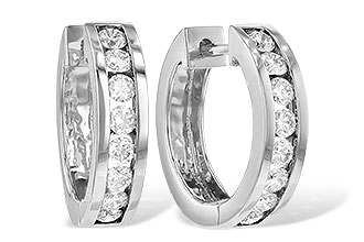 M213-11919: EARRINGS 1 CT TW