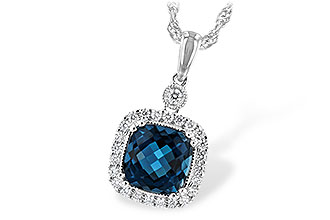 M216-73728: NECK 1.63 LONDON BLUE TOPAZ 1.80 TGW (7MM LBT)