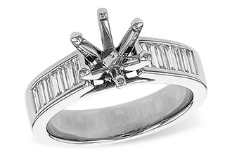 M302-18328: LDS SEMI DIA RG .50 TW BAGUETTES